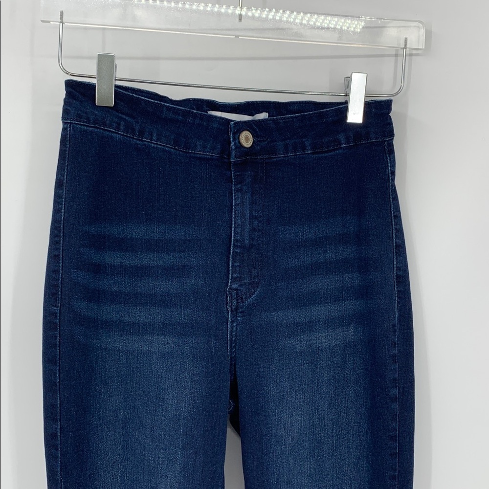 Kancan Jainey high rise flared jeans dark blue wash stretch women 27 7 - Picture 3 of 7